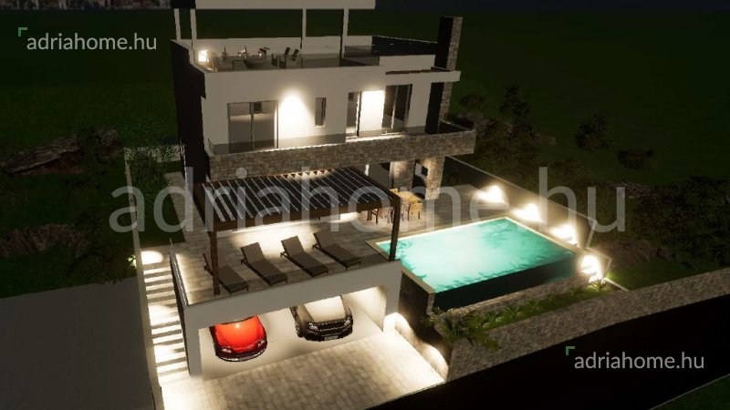 Marina – Trogir: Luksuzna villa u projektu 300 m od mora 