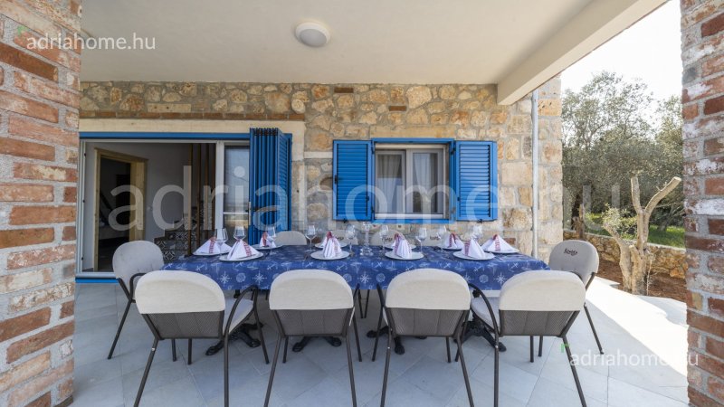 Otok Pašman - Rustikalna kamena vila sa bazenom: 