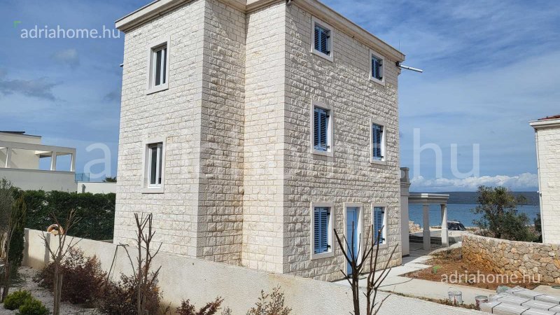 Pašman Island - Luxury stone villa with pool, first row to the sea