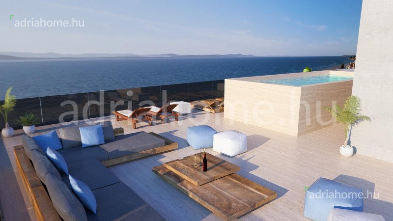 Zadar - Luxus apartmanok medencével 70 m-re a tengertől