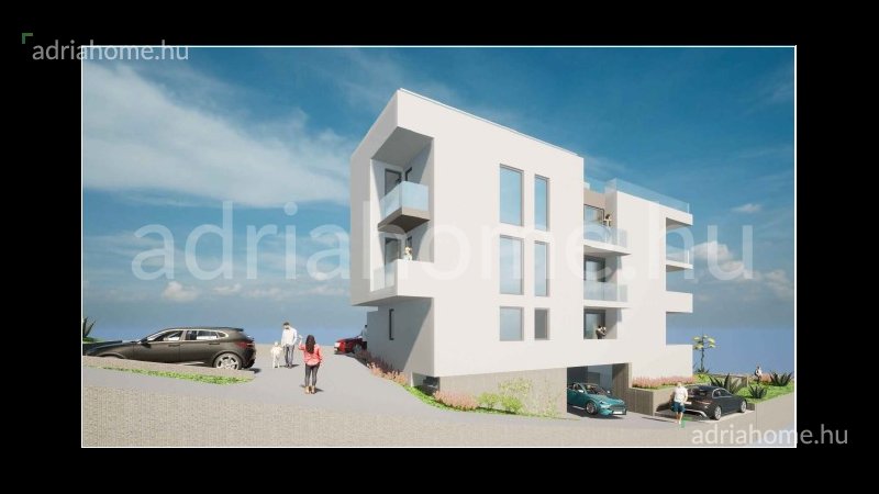 Čiovo - Új építésű, luxus penthouse apartmanok tetőterasszal és nyílt kilátással a tengerre 