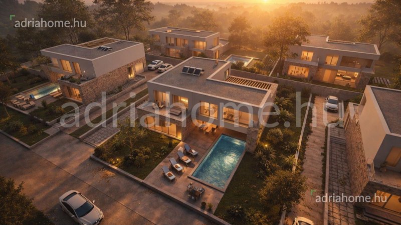 Rogoznica - Luxury family houses with swimming pool and large garden under construction