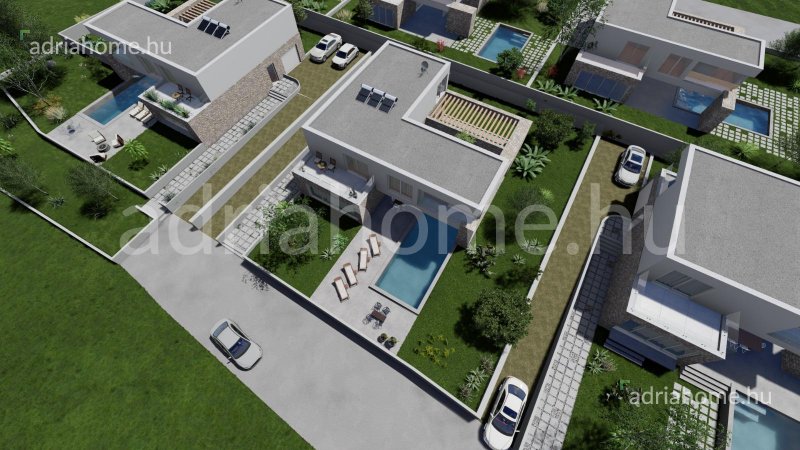 Rogoznica - Luxury family houses with swimming pool and large garden under construction