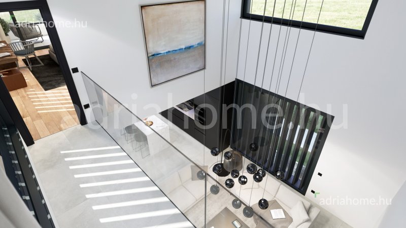 Poreč – 3 luxusvilla új épületben medencével és tengerre néző kilátással
